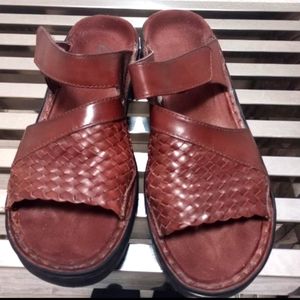 Clarks brown sandals size 7